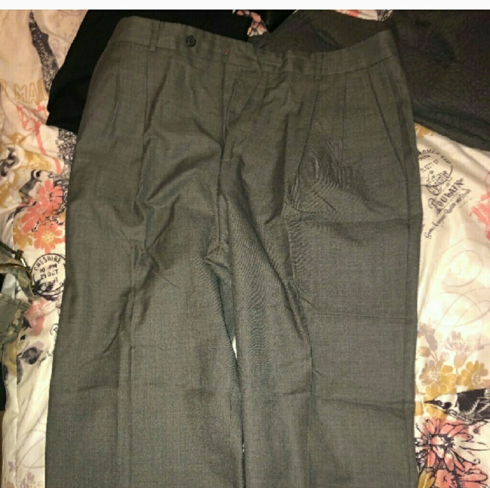 Gray dress pants